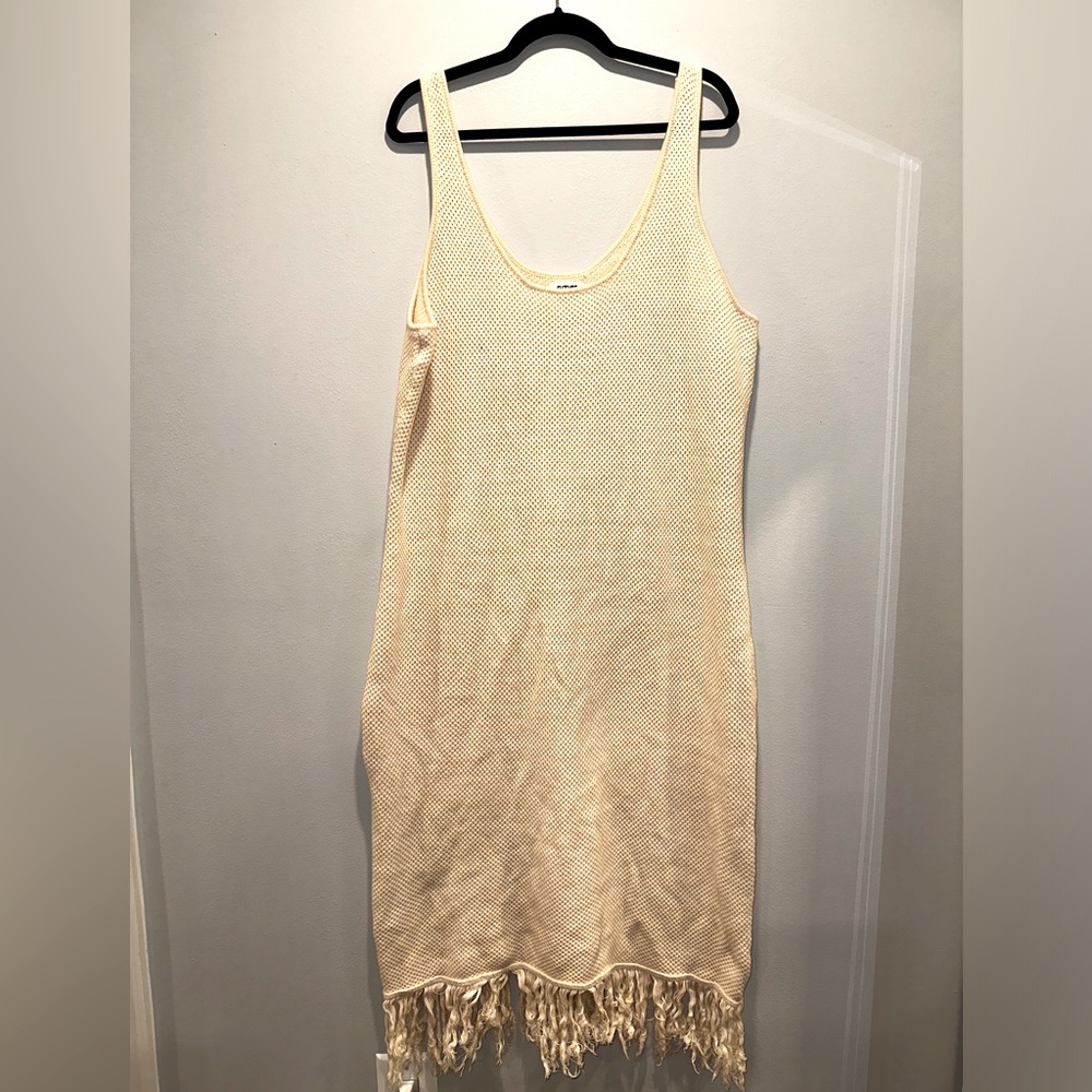 Women's Crochet Fringe Dress - Future Collective colab with Alani Noelle Tan 2X